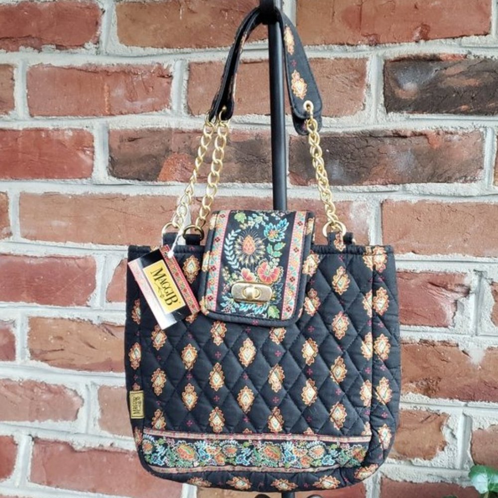 🏡DV MAGGIB French Country Bag Ebony Folklore